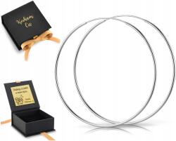 ZŁOCISTO Ezüst Fülbevaló Nagy Kerek 925 6 CM 60 MM Sima