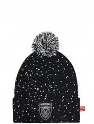 Cropp Fekete Kötött Klasszikus Sapka Pomponos Felvarróval Cropp Univerzális