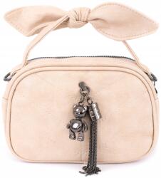 Szaleo Elegáns kis kézitáska Bear Me kézre, vállra, öko bőr Bézs (tr19545-1)