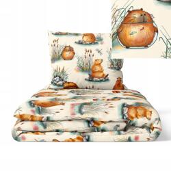  Kapibara ágyneműhuzat 140x200 kapibara ecru Certfikat 100% pamut (6400)