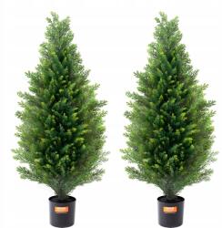 Vevor 2 db-os csomag 90 cm-es műcédrus lombkorona Uv dekorral, bel- és kültéri használatra (XSRGXJS36YCAQ7I5U)