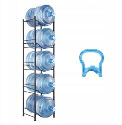 Vevor 5 szintes vizeskancsó tartó, egysoros vizespalack-tartó, 5 palackhoz, fekete (5JLTZSSTSTZCIZW)