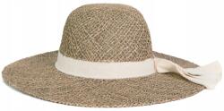 Szaleo Darcy női kalap áttört elegáns nagy karimájú fonott könnyű bézs