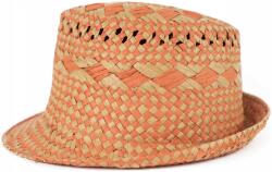 Szaleo Davor nyári sapka trilby fonott könnyű városi strand sapka sárgabarack (cz21146-1)