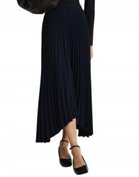 Reserved Sötétkék Aszimmetrikus Fodros Midaxi Szoknya Magas Derekú Reserved M