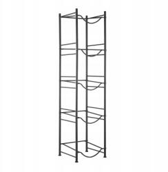 SucceBuy Tárolószekrény33.2x33x135.5CM 5 Szintes Palacktartó Állvány Fekete (STSTZCIZ5JLTZS)