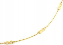 Lovrin Arany nyaklánc 585 híresség a végtelenség jelével 14K divatos minta (Lovrin 43894)