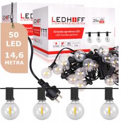 Ledhoff Kerti Fényfüzér 14, 6m Izzók 50 Led Kültéri Kerti Lámpák (2X GL-B0725-F)