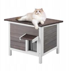 Vevor Macskaház 61x50.8x53.5CM Kültéri Fa Macskaház (XJSMZMBHSDCS2CA)