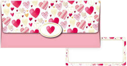 MFP Pénzes boríték, MFP, 55-075, rózsaszín, szivecskés (MFP-5560042) - officetrade