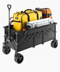 VEVOR Nagy Méretű Összecsukható Kerti Kocsi 300L & 200kg Teherbírással Strapabíró Összecsukható Szállító Kocsi (ZDHYBXSSTCHSJ)