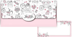 MFP Pénzes boríték, MFP, 55-089, fehér-rózsaszín, esküvői (MFP-5560056) - mesescuccok