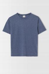 DeFacto Kék Póló Póló Laza Klasszikus Mintás Sötétkék Csíkos Defacto 152