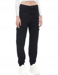 Cropp Fekete Farmer Jogger Klasszikus Sima Pamut 32-ES