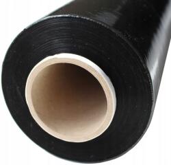 M-FOLIE Stretch Fólia Fekete 2, 8KG nettó Sok Fólia, 3KG Fedő Erős Stretch XXL (FOLIA STRETCH CZARNY 2,8KG NETTO 3KG)