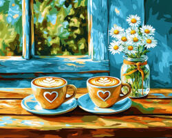 Alkotásutca Hangulatos pillanatok - Számfestő készlet kereten 40x50