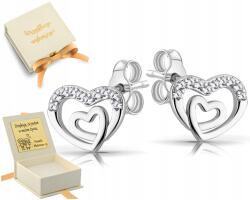 ZŁOCISTO Szív Fülbevaló 925 Ezüst