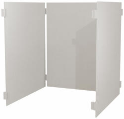 AR Shelving Acél lezáró elem AR Style 42, 7×67, 3 cm fehér RAL 9002, 3 db készlet