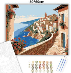  Napfényes sétány - számfestő készlet - 50×60 cm (Keret nélkül)