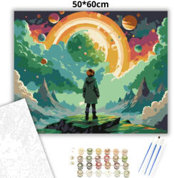  Álomvilág - számfestő készlet - 50×60 cm (Keretre feszítve)