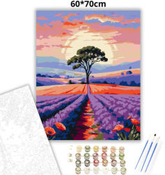  Békés fa magánya - számfestő készlet - 60×70 cm (Keretre feszítve)