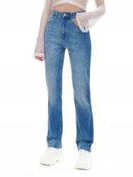 Cropp Kék Hosszú Straight Fazonú Farmer Nadrág Magas Derekú 32-ES