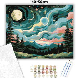  Hullámzó égbolt alatt - számfestő készlet