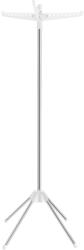 SONGMICS ruhaszárító, 3 forgatható kar vállfáknak fehér és ezüst színben Ruhaszárító