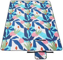 SONGMICS Piknik takaró, strand szőnyeg 200 x 150 cm, színes levelek minta
