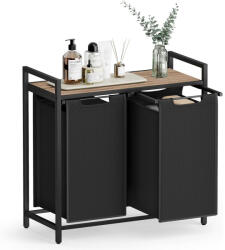 VASAGLE Szennyestartó kosár 73 × 33 × 72 cm barna és fekete színben