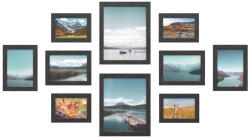 SONGMICS Képkeret, 10 képkeretbol álló készlet, fekete