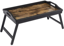 SONGMICS Reggelizőtálca, összecsukható bambusz lábakkal