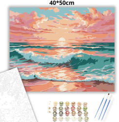  Aranyló hullámok nyugalma - számfestő készlet