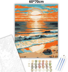  Aranyhíd a tengeren - számfestő készlet - 60×70 cm (Keretre feszítve)