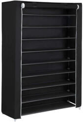 SONGMICS Cipőtartó, 10 szintes cipőpolc, fekete
