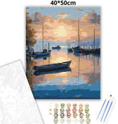  Esti csónak kikötő - számfestő készlet