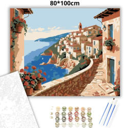  Napfényes sétány - számfestő készlet - 80×100 cm (Keret nélkül)