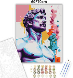  Vibráló mellszobor - számfestő készlet - 60×70 cm (Keret nélkül)