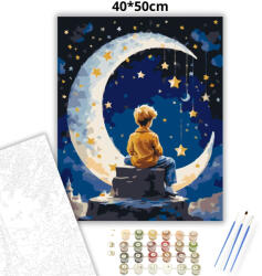  Csillagfényes sarlóhold - számfestő készlet