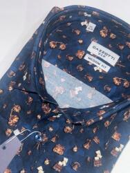  Cazzotti férfi ing mintás Sötétkék Fényképezőgép hosszú ujjú medium fit XL 43/44 39C