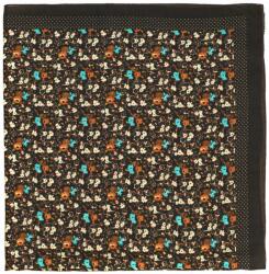 Szaleo Meadow női sál virágmintás sál, sötétbarna (sz1277-7)