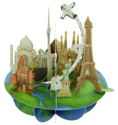 Santoro Felicitare Pirouettes - Travel The World (ps042)