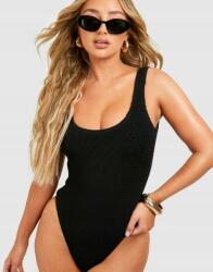 Boohoo Texturált Egyrészes Fürdőruha Fekete Boohoo 44