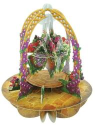 Santoro Felicitare 3D Pirouettes, flori (PS022)