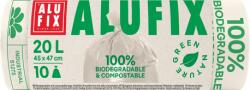 Alufix Saci menajeri biodegradabili 20 L cu snur 10 buc/rola albi (ALUMS2010G)