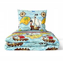  Gyerek Ágyneműhuzat 140x200 100% pamut Gyerek Tanúsítvány Kalózok szint (6400)