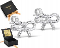 ZŁOCISTO Fülbevaló Ezüst Masni Szalag Csavarok Stift 925 Gravírozás