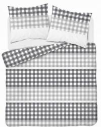 Detexpol Szatén ágyneműhuzat 220x200 szürke kockás Home Satin (4914A 220)