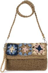 Szaleo Summer Sunset kis női kézitáska boho, fonott, városi barna (tr22166-1)