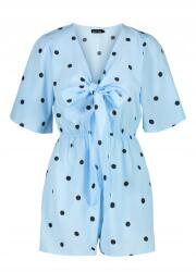 Boohoo Női Overál Casual Pöttyös 36-OS